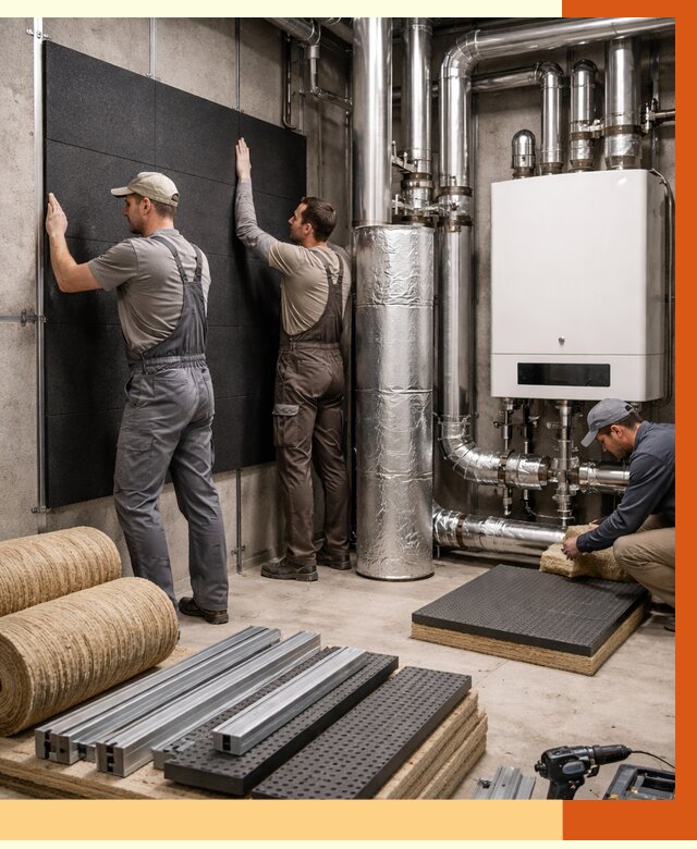 Шумоизоляция котельной в Сарапуле от 6711 руб. под ключ | Профессиональная звукоизоляция — ТепломастерСрл