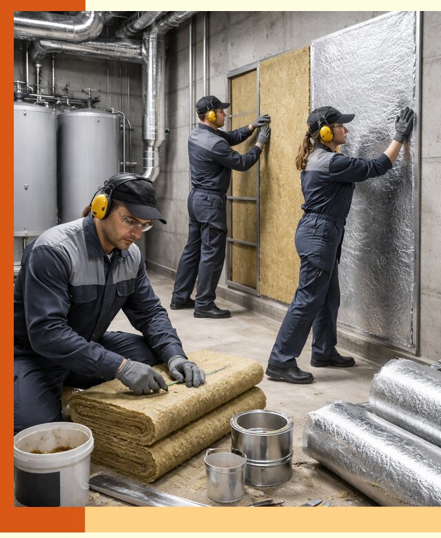 Шумоизоляция котельной в Сарапуле: профессиональный монтаж и материалы