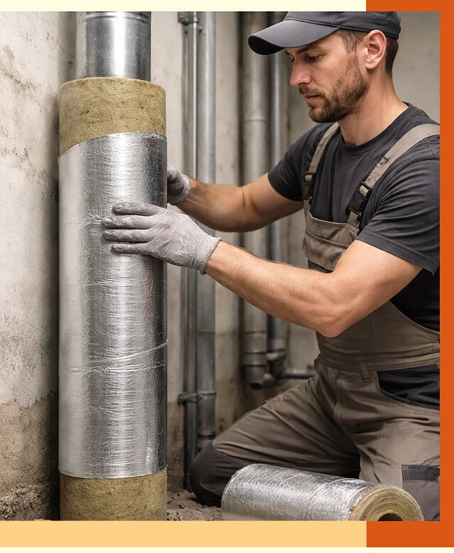 Шумоизоляция труб в Сарапуле от 1239 руб. — шумоподавление и звукоизоляция труб | ТепломастерСрл