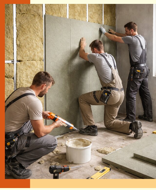 Профессиональная шумоизоляция стен в Сарапуле для квартир и домов