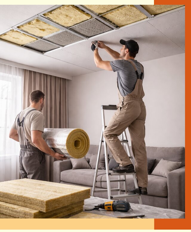 Шумоизоляция потолка в Сарапуле от 2323 руб. под ключ | Профессионально — ТепломастерСрл