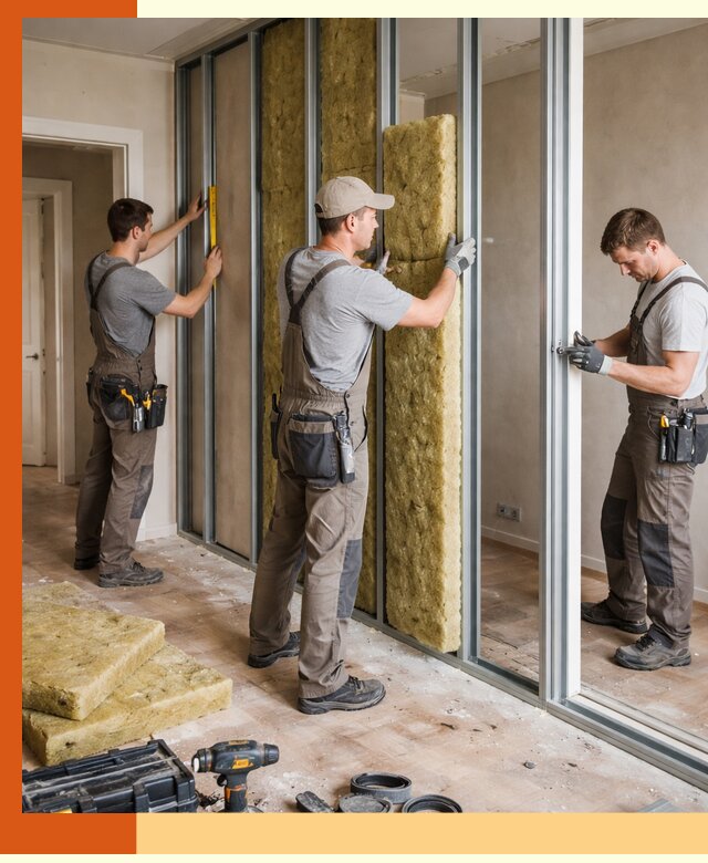 Шумоизоляция межкомнатных перегородок в Сарапуле эффективно и надёжно