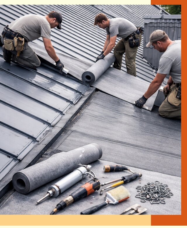 Гидроизоляция металлической кровли полимочевиной в Сарапуле от 8775 руб. | ТепломастерСрл