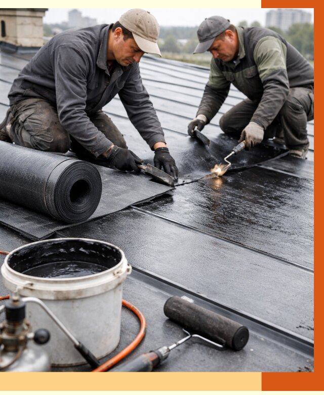Гидроизоляция фальцевой кровли в Сарапуле от 7743 руб. под ключ | ТепломастерСрл