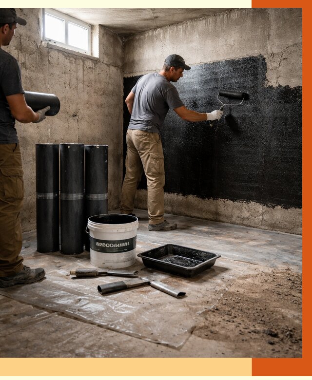 Гидроизоляция подвала в Сарапуле от 3613 руб. под ключ | Профессионально — ТепломастерСрл