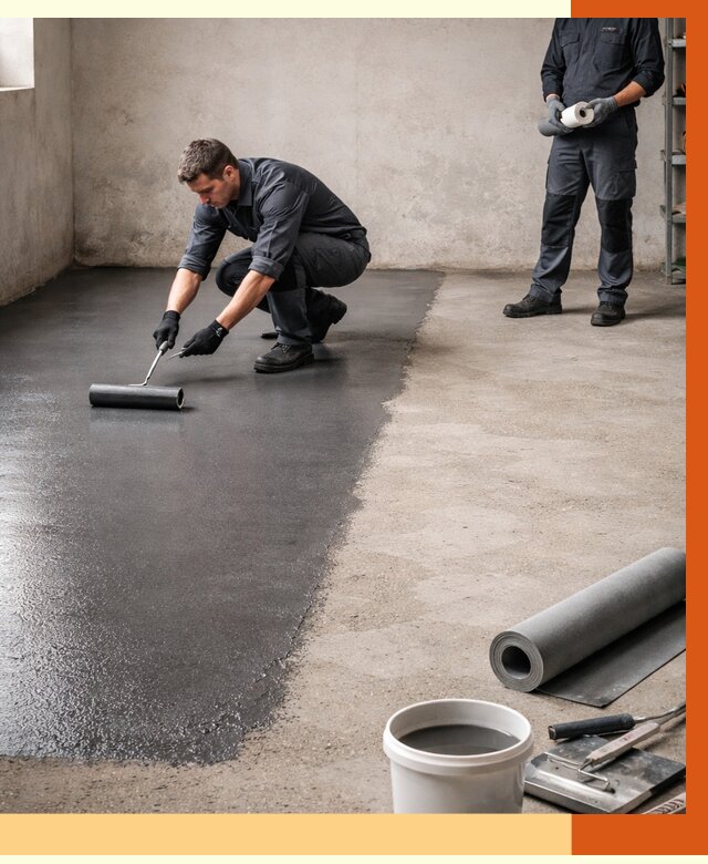 Гидроизоляция гаражного пола в Сарапуле от 3613 руб./м² — ТепломастерСрл профессионально