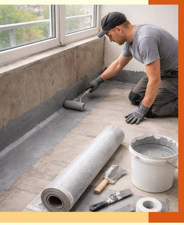 Профессиональная гидроизоляция балкона в Сарапуле от 4336 руб. | ТепломастерСрл