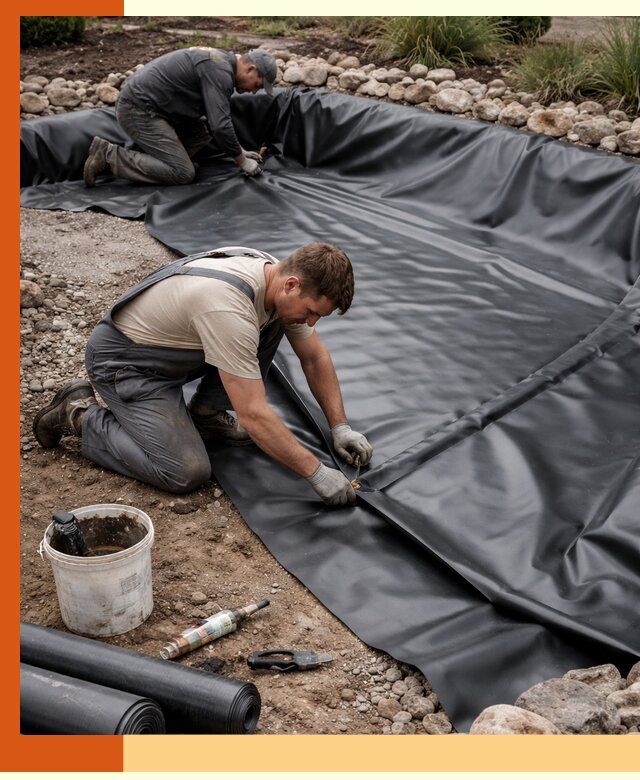 Гидроизоляция пруда в Сарапуле: надежная защита и герметизация