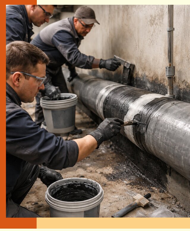 Гидроизоляция труб в Сарапуле — защита и герметизация коммуникаций