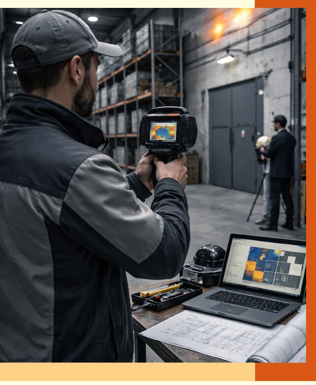 Тепловизионное обследование склада в Сарапуле от 6711 руб. | ТепломастерСрл