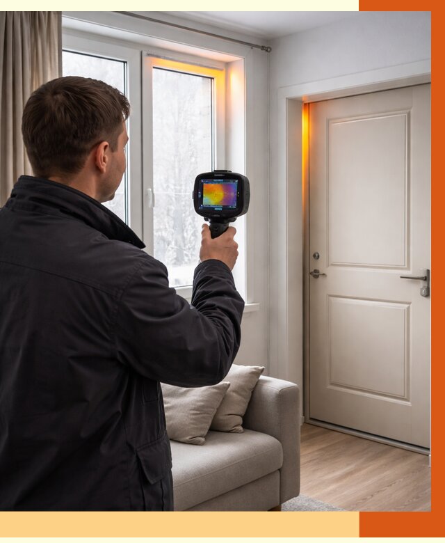 Тепловизионное обследование окон и дверей в Сарапуле от 4646 руб. | ТепломастерСрл