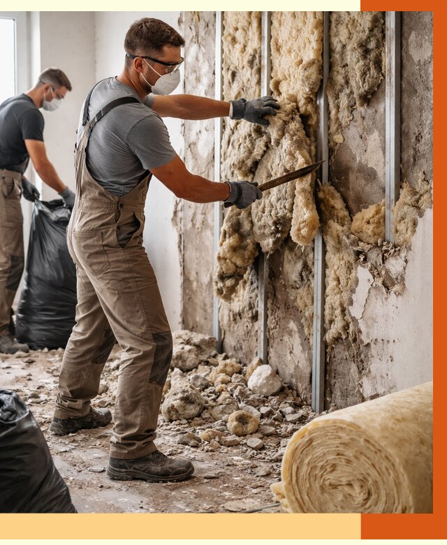 Демонтаж старого утеплителя в Сарапуле от 3613 руб. — работы под ключ | ТепломастерСрл