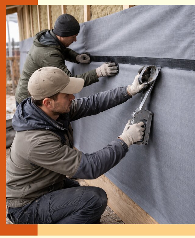 Монтаж ветроизоляции зданий и конструкций в Сарапуле